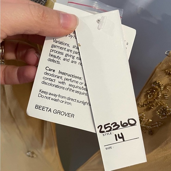 NWT Scala Style 25360 Tea Length Mother of Bride Dress with Jacket Art Deco 14 - Picture 16 of 16